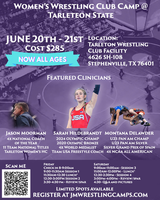 Tarleton Wrestling Club Women’s Wrestling Camp - Sarah Hildebrandt and Montana DeLawder